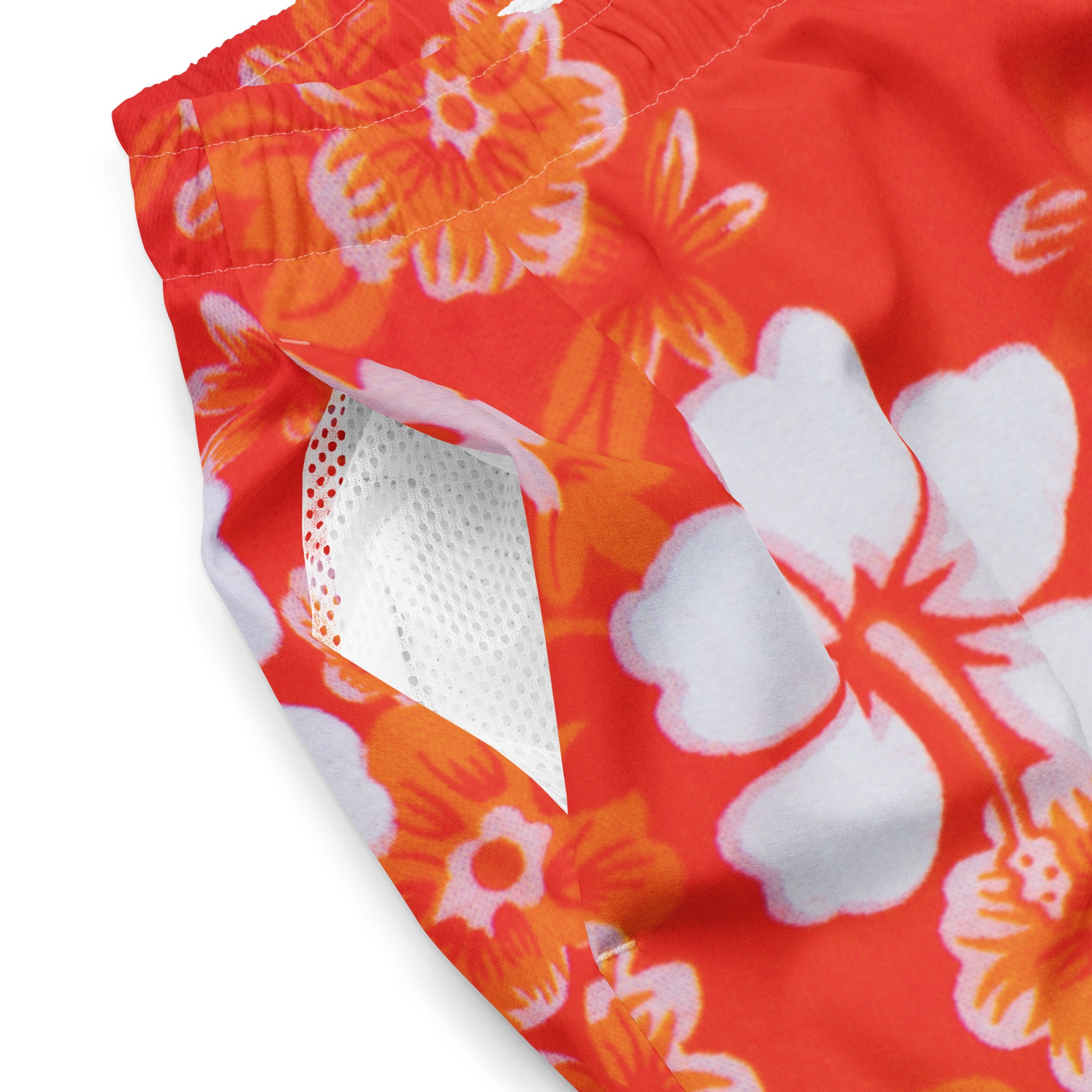 hawaiian floral swim trunks 