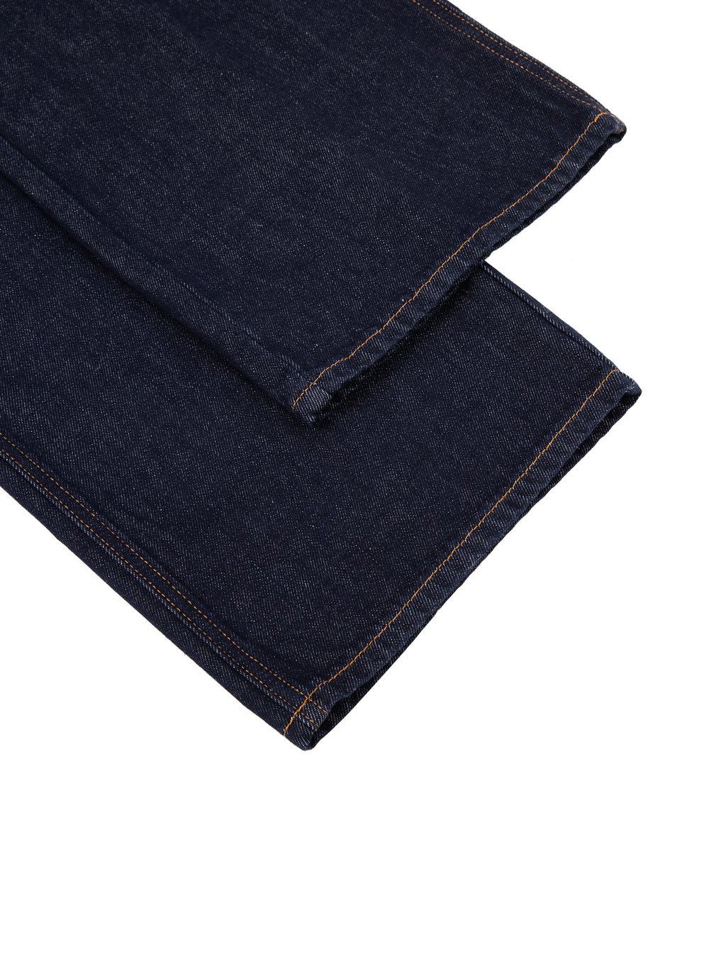 straight leg jeans hemline view 