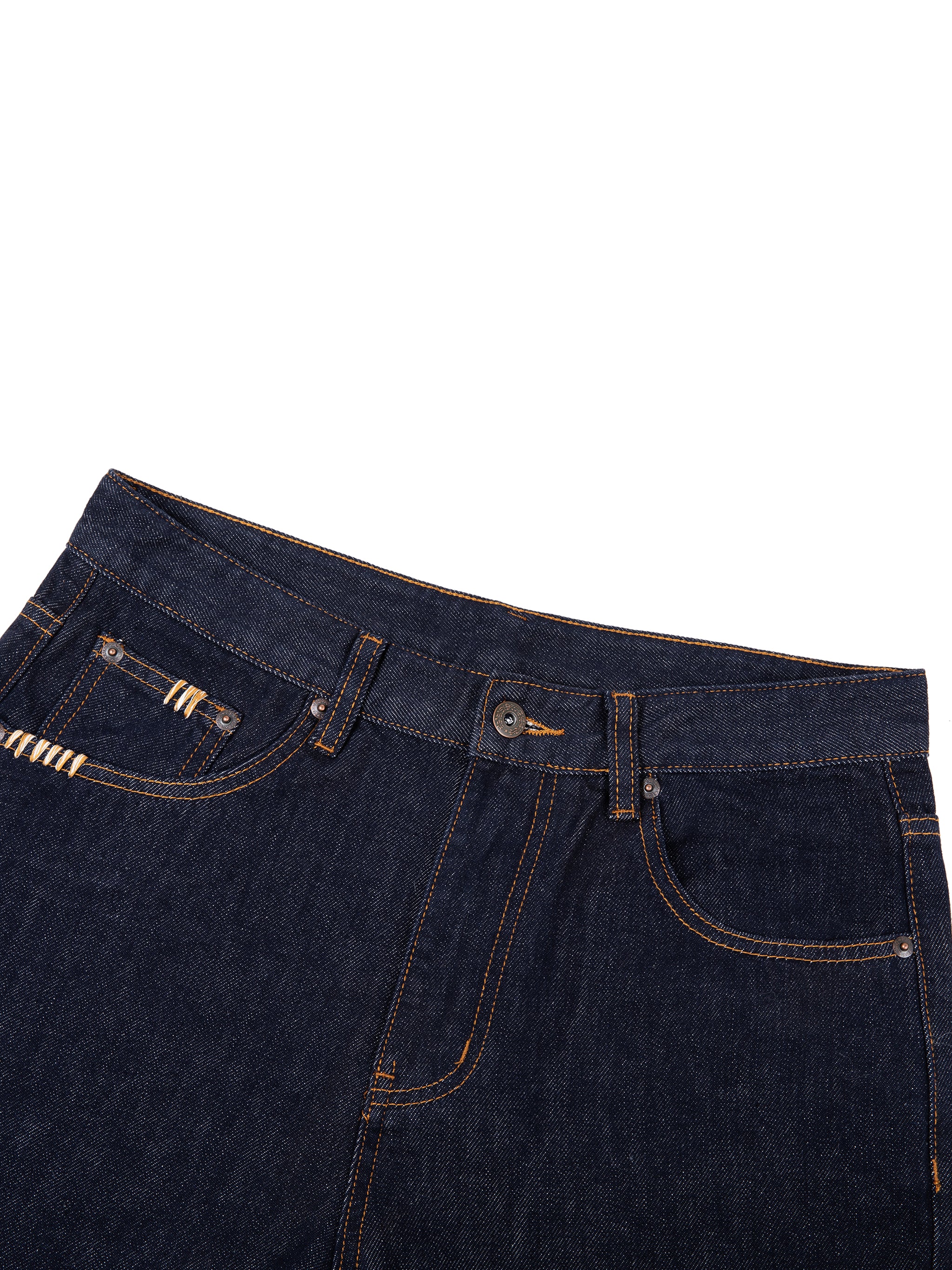 men's heavyweight jeans waist view 