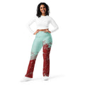 high waist flare leggings front view 