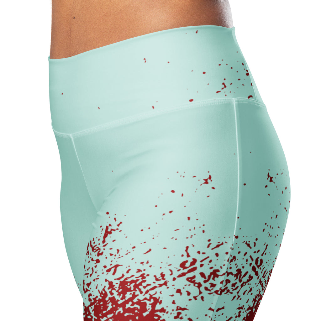 smooth stretch flare leggings detail