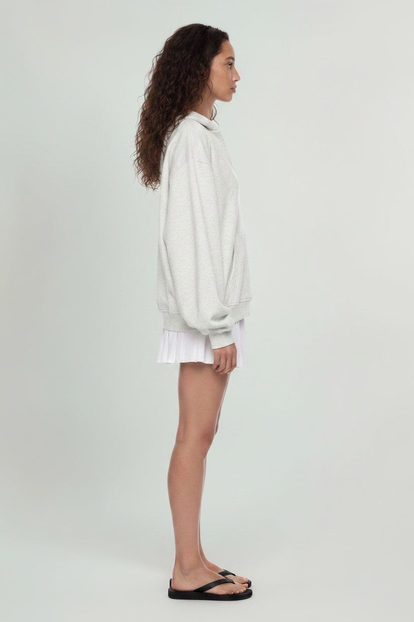 Hoodie Side Profile — Cool Grey Studio Background