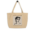 Large Organic Cotton Art Tote Bag - Mirfia