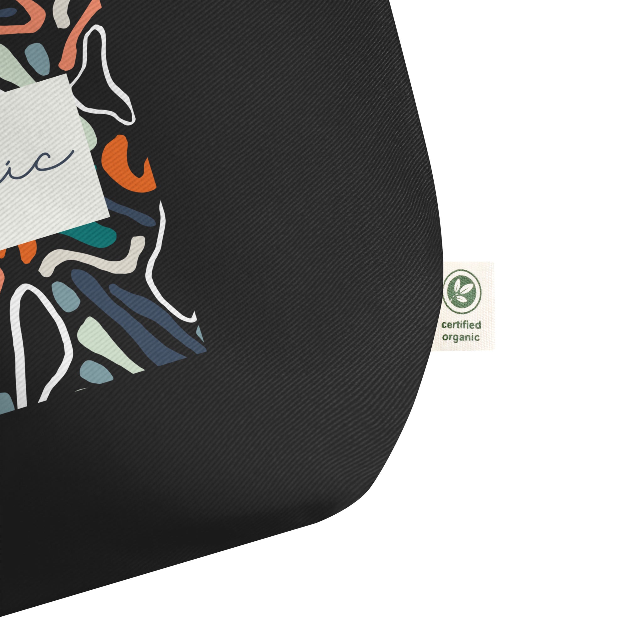 Large Organic Cotton Art Tote Bag - Mirfia