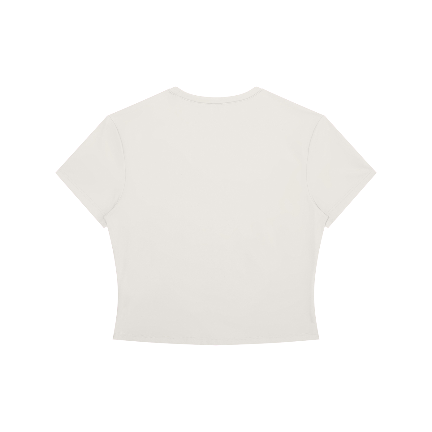flat lay back view of minimal women’s fashion too