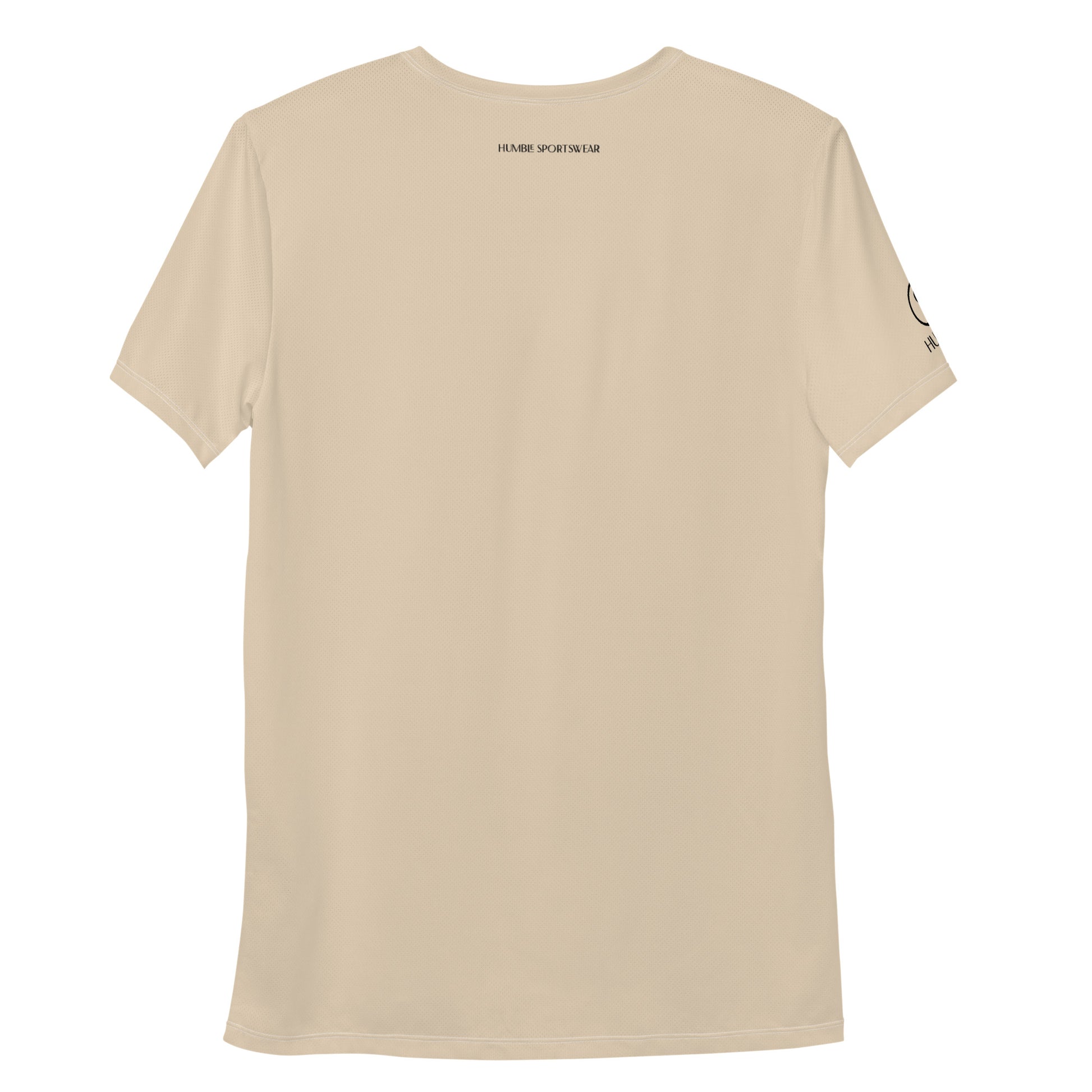 men's activewear mesh t-shirt beige