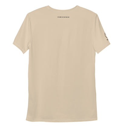 men's activewear mesh t-shirt beige