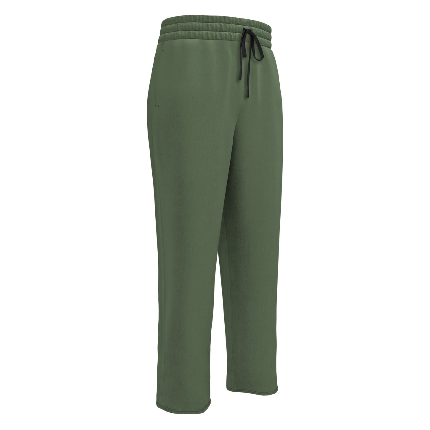 men's clover green wide-leg joggers with pockets 