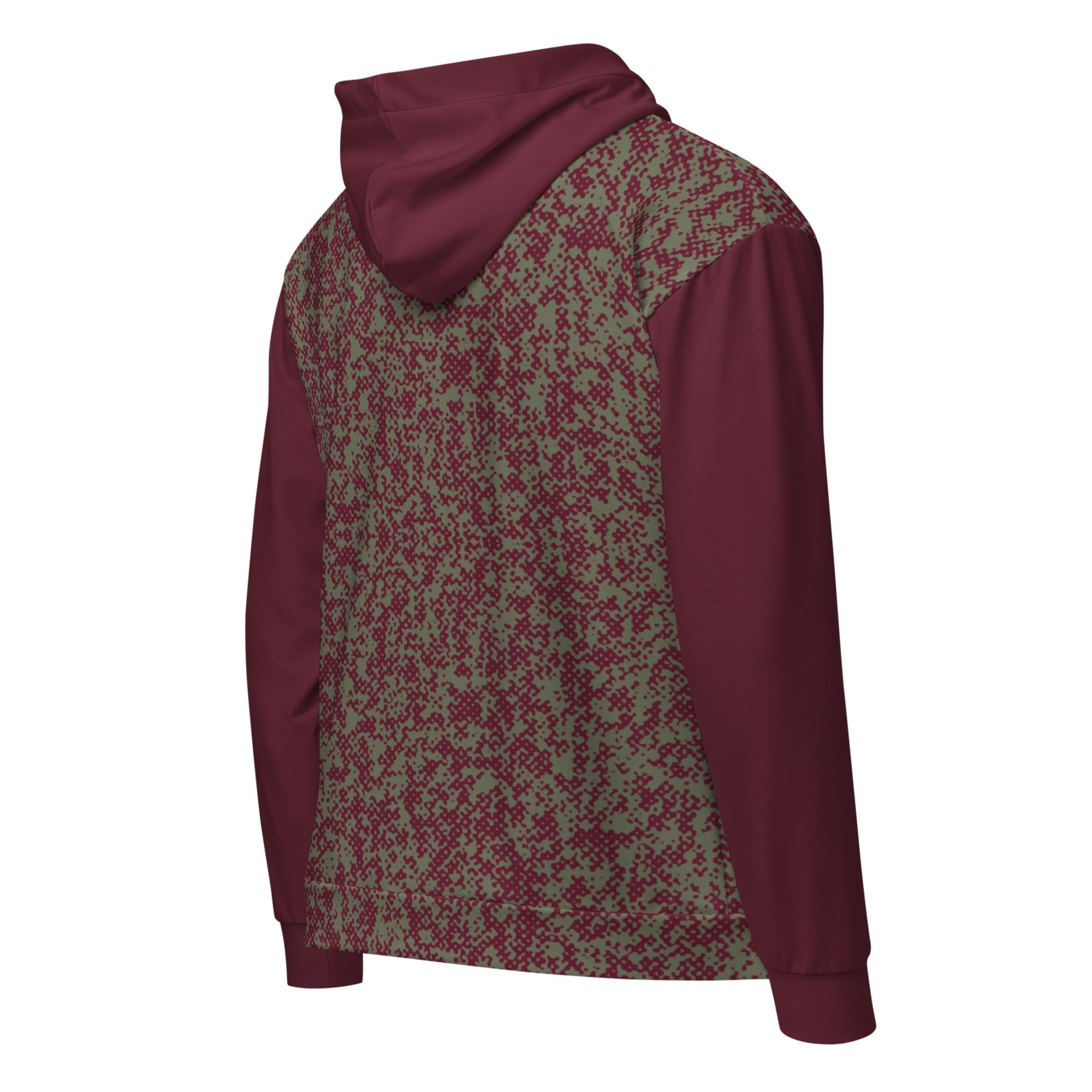 Humble Sportswear™ Men's Burgundy Active Zip Hoodie - Mirfia