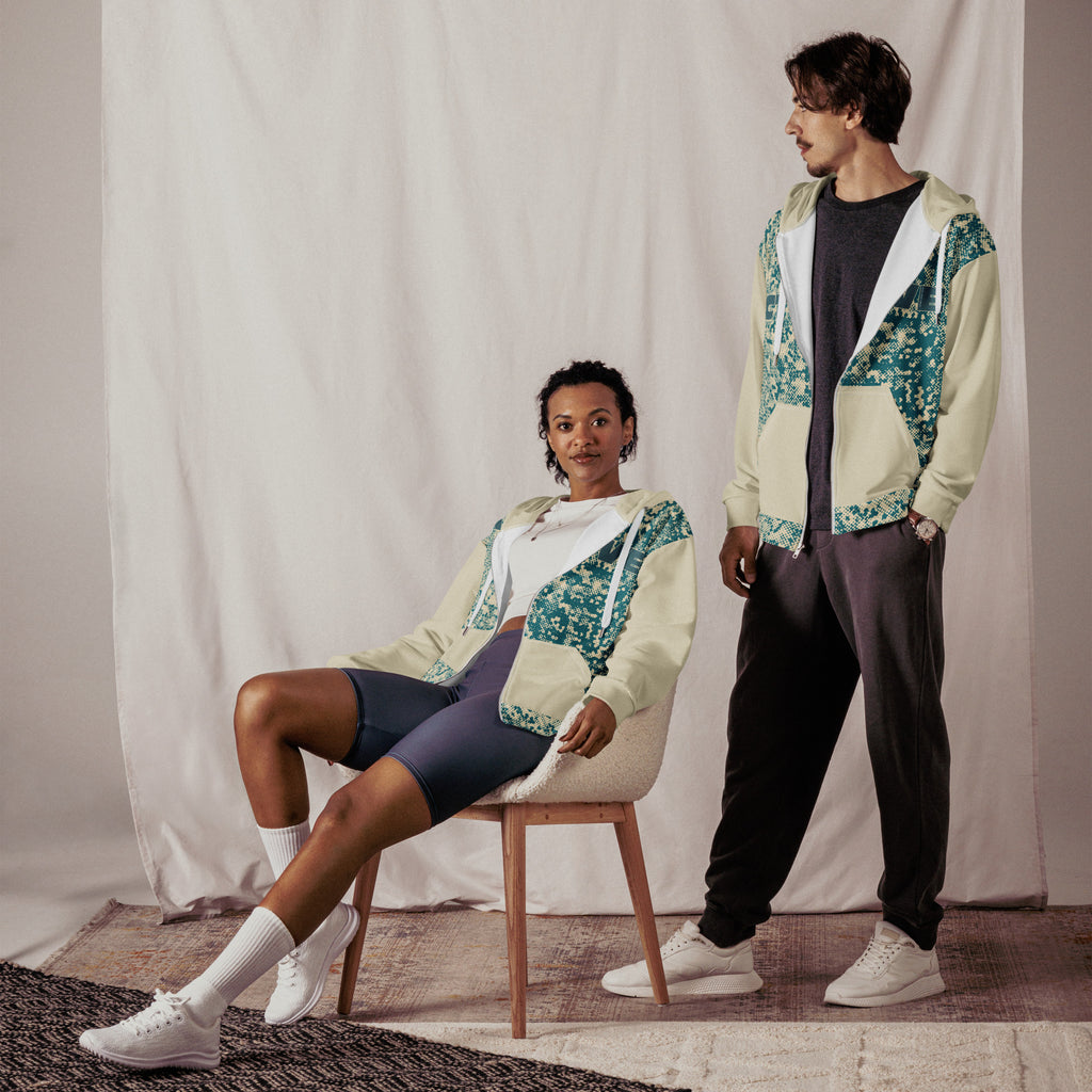 Humble Sportswear™ Men's Green Active Zip Hoodie - Mirfia