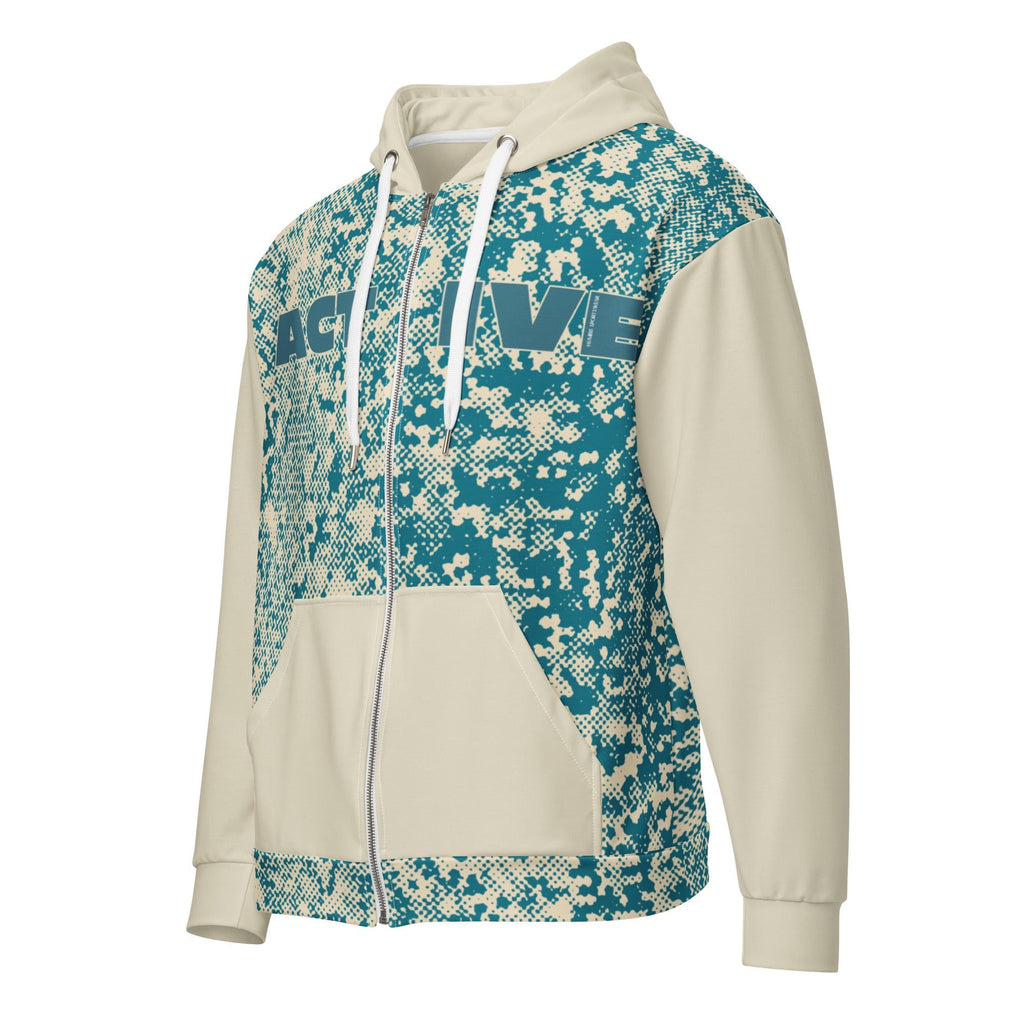 Humble Sportswear™ Men's Green Active Zip Hoodie - Mirfia