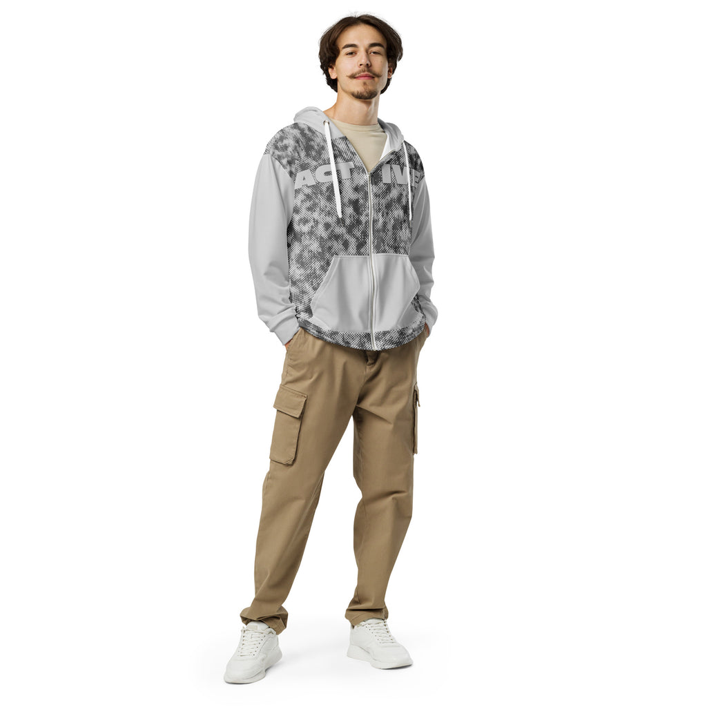 Humble Sportswear™ Men's Grey Active Zip Hoodie - Mirfia