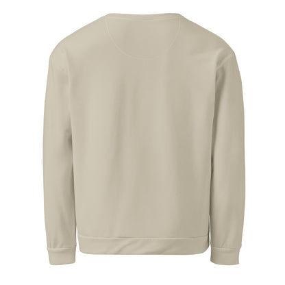 men's long sleeve recycled sweatshirt beige