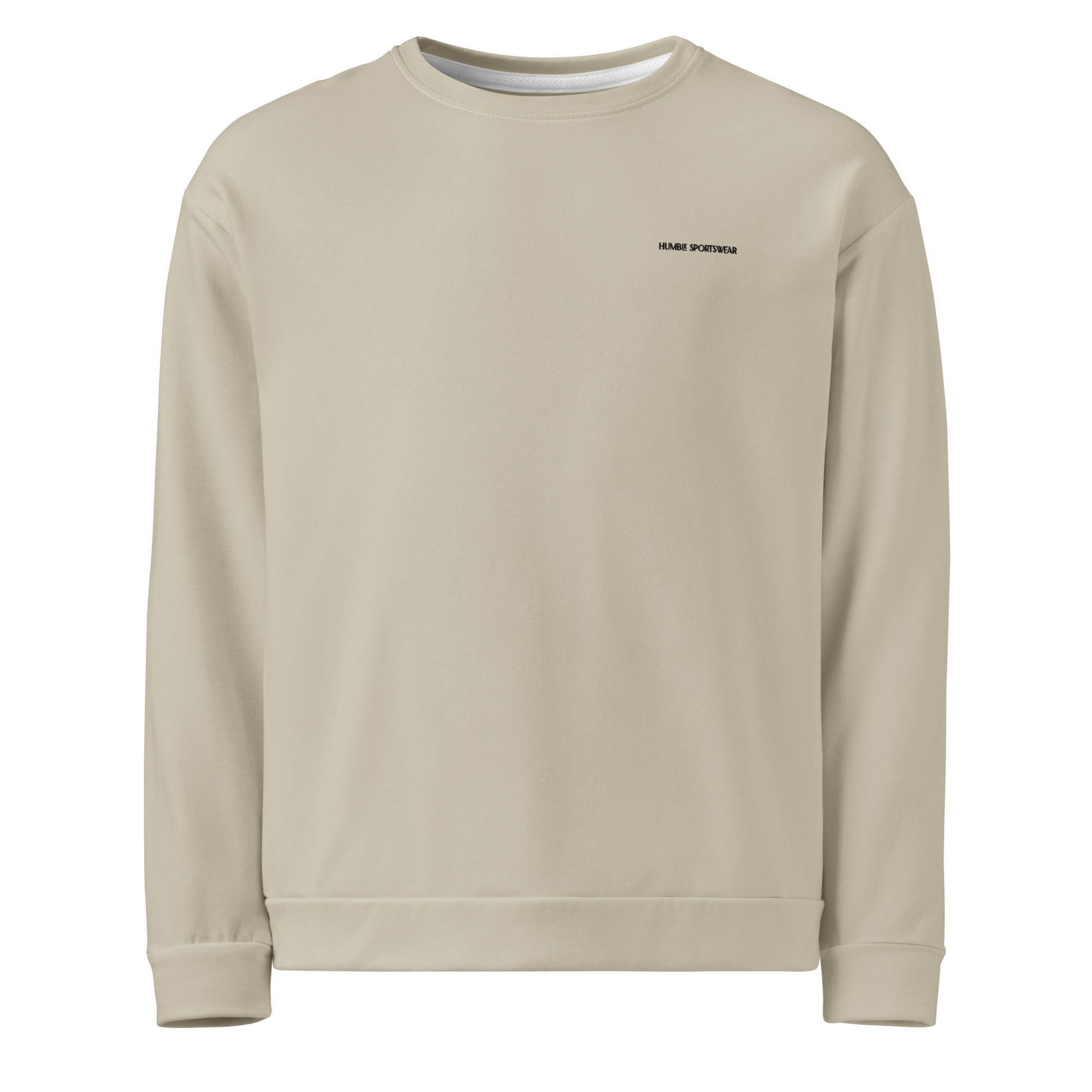 men's long sleeve recycled sweatshirt beige