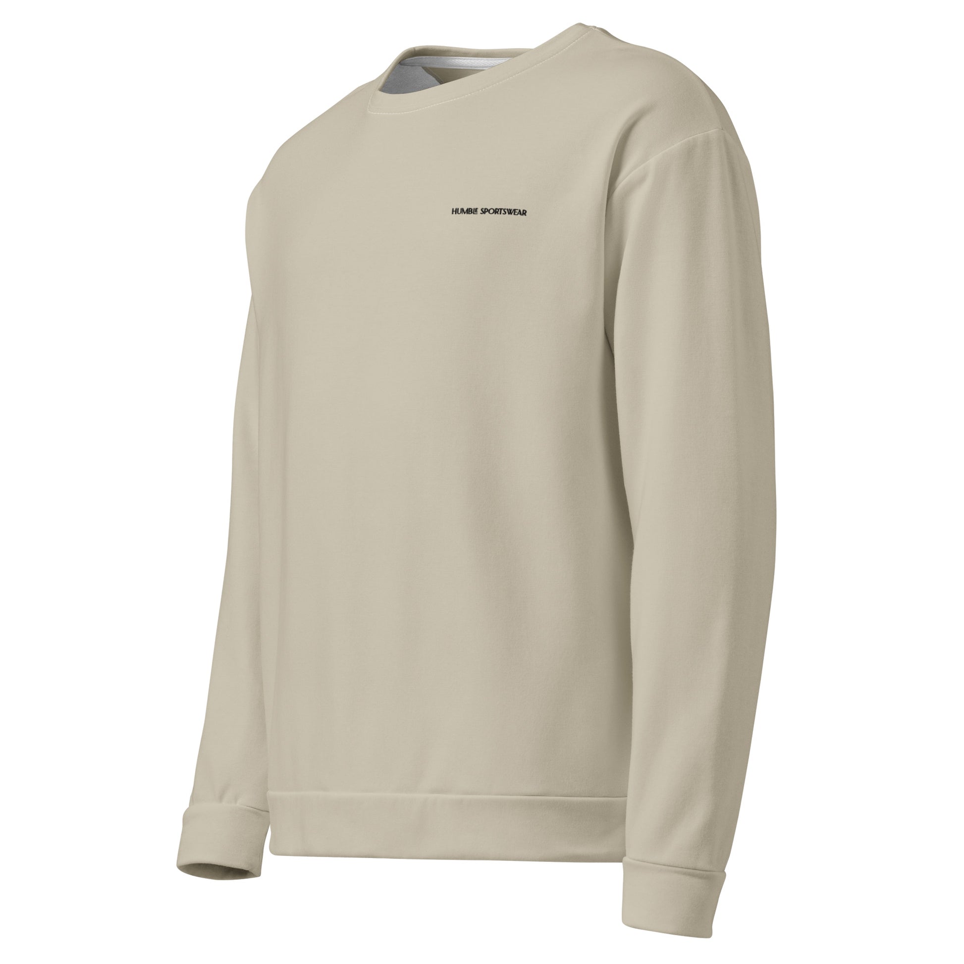 men's long sleeve recycled sweatshirt beige