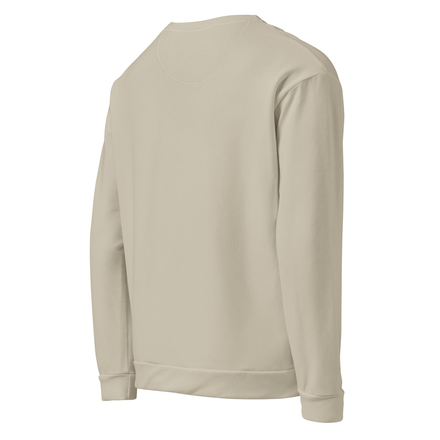 men's long sleeve recycled sweatshirt beige