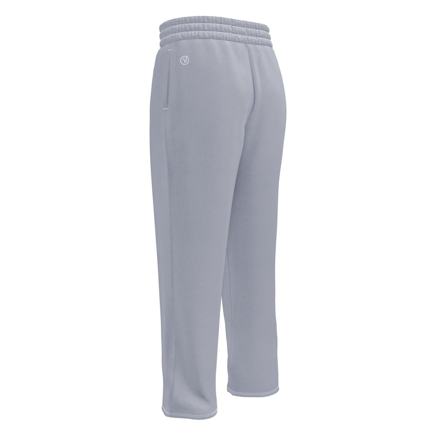 men's stone blue wide-leg joggers with pockets 