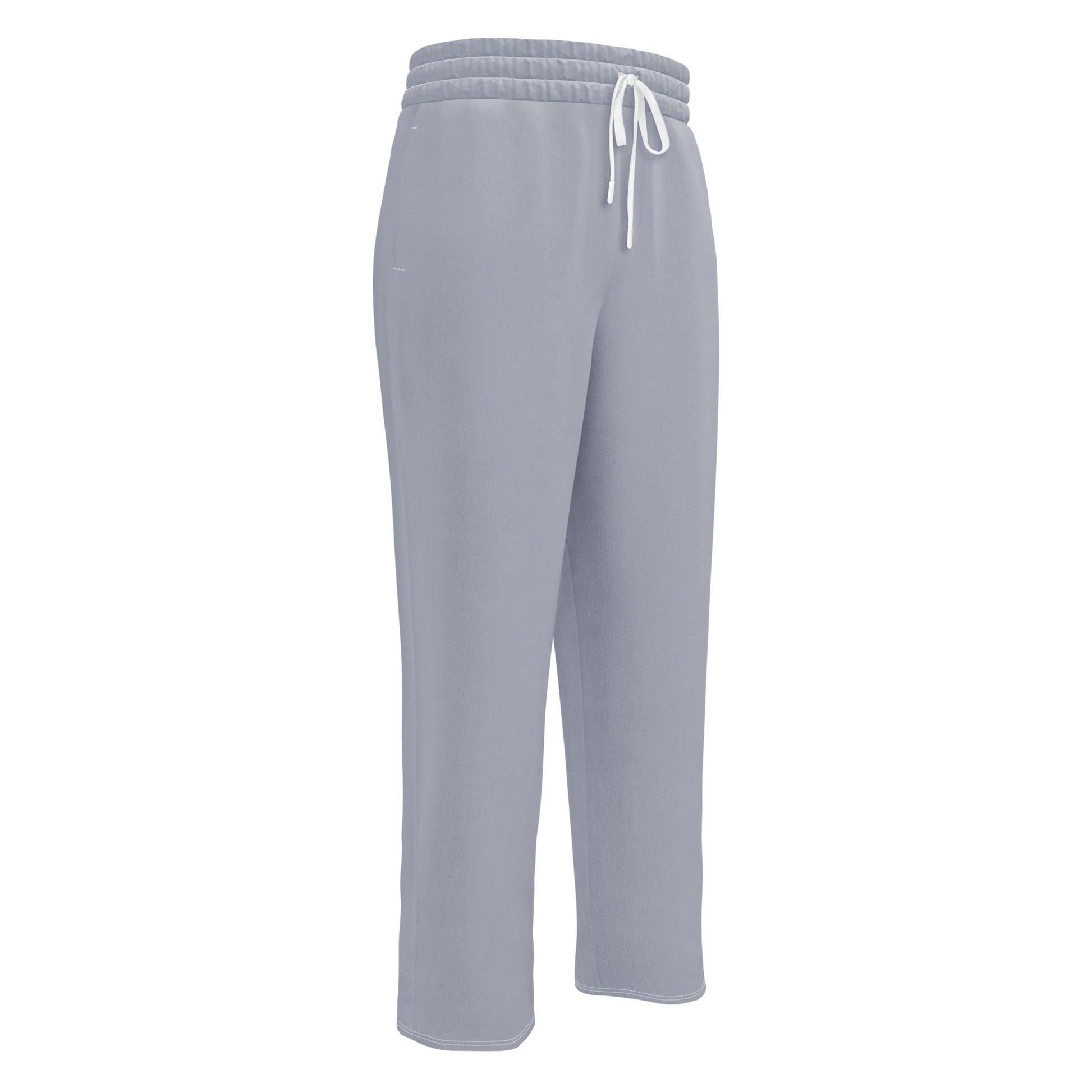 men's stone blue wide-leg joggers with pockets 