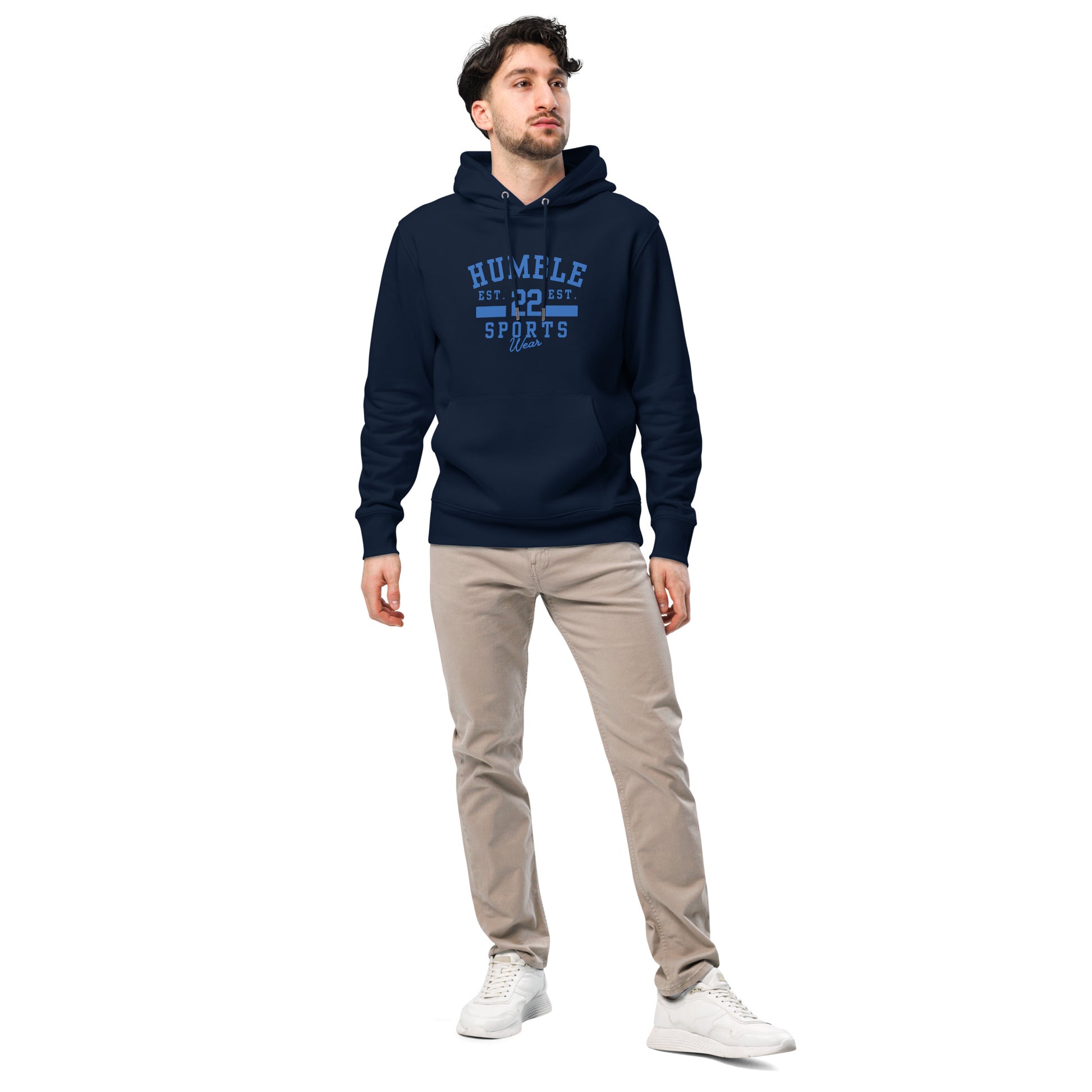 Men's athletic hoodie navy