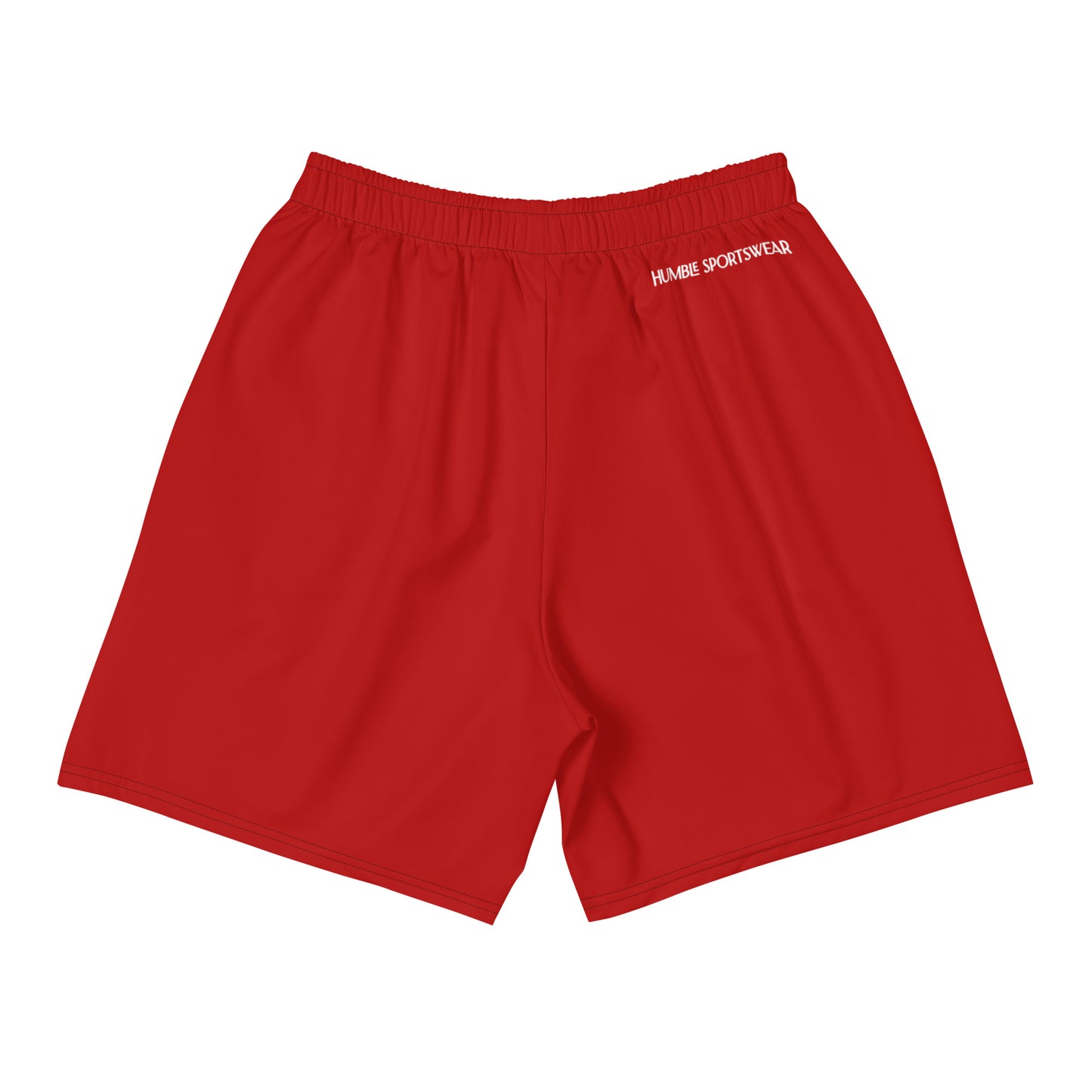 men's athletic long shorts corsa red 