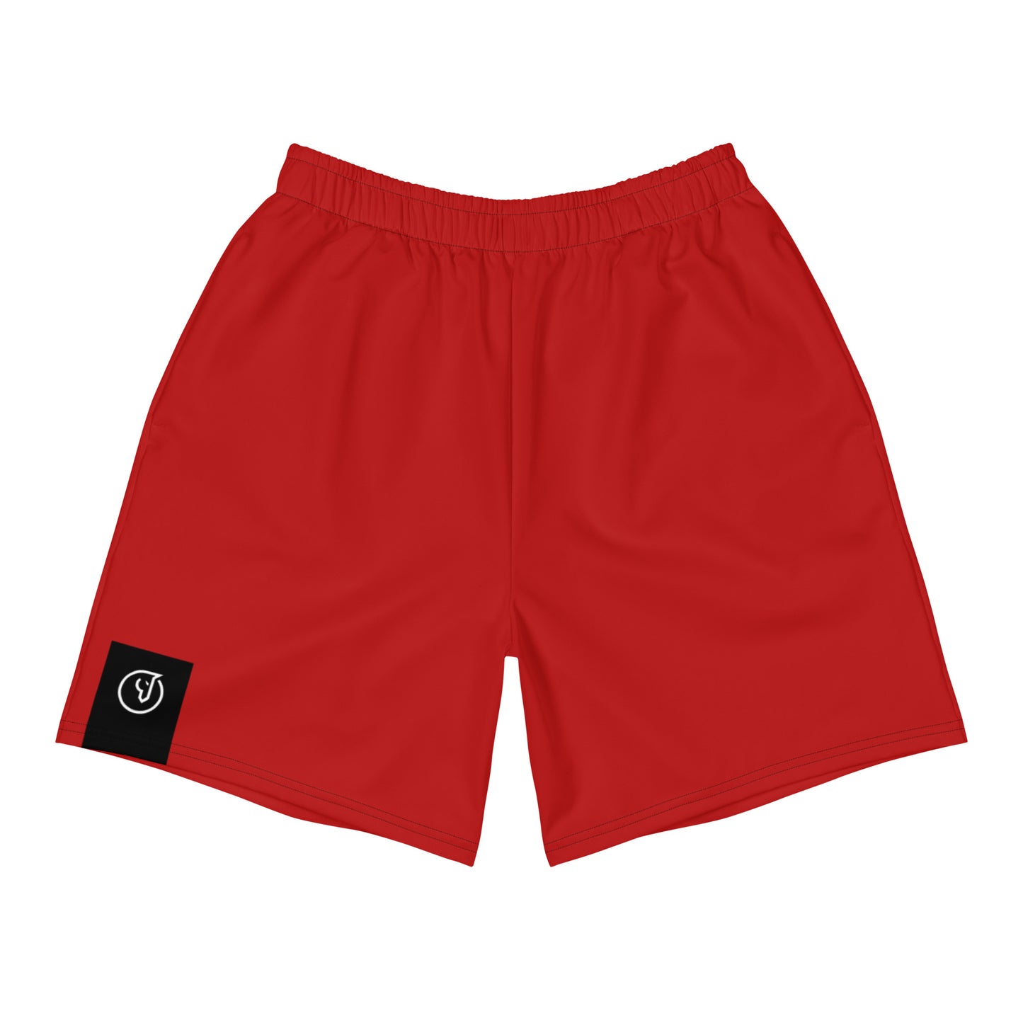 men's athletic long shorts corsa red 