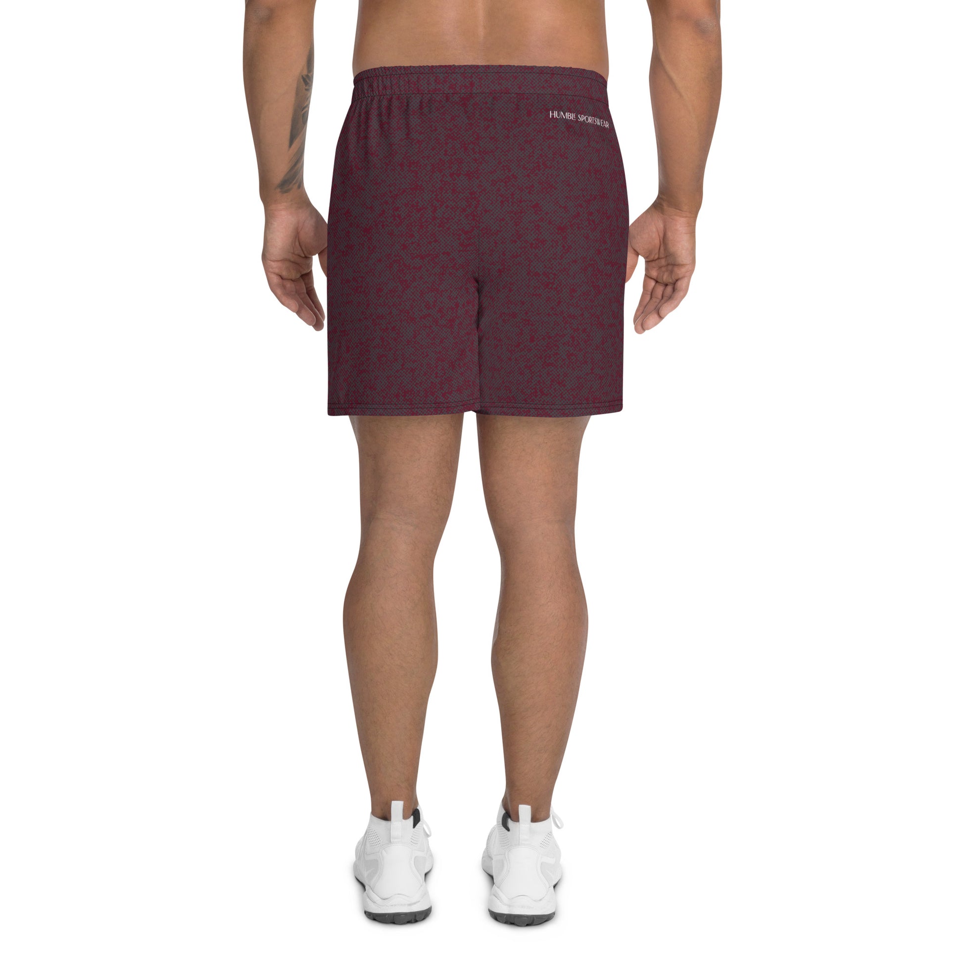 men's athletic long shorts pattens red 