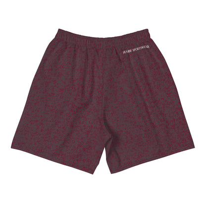 men's athletic long shorts pattens red 