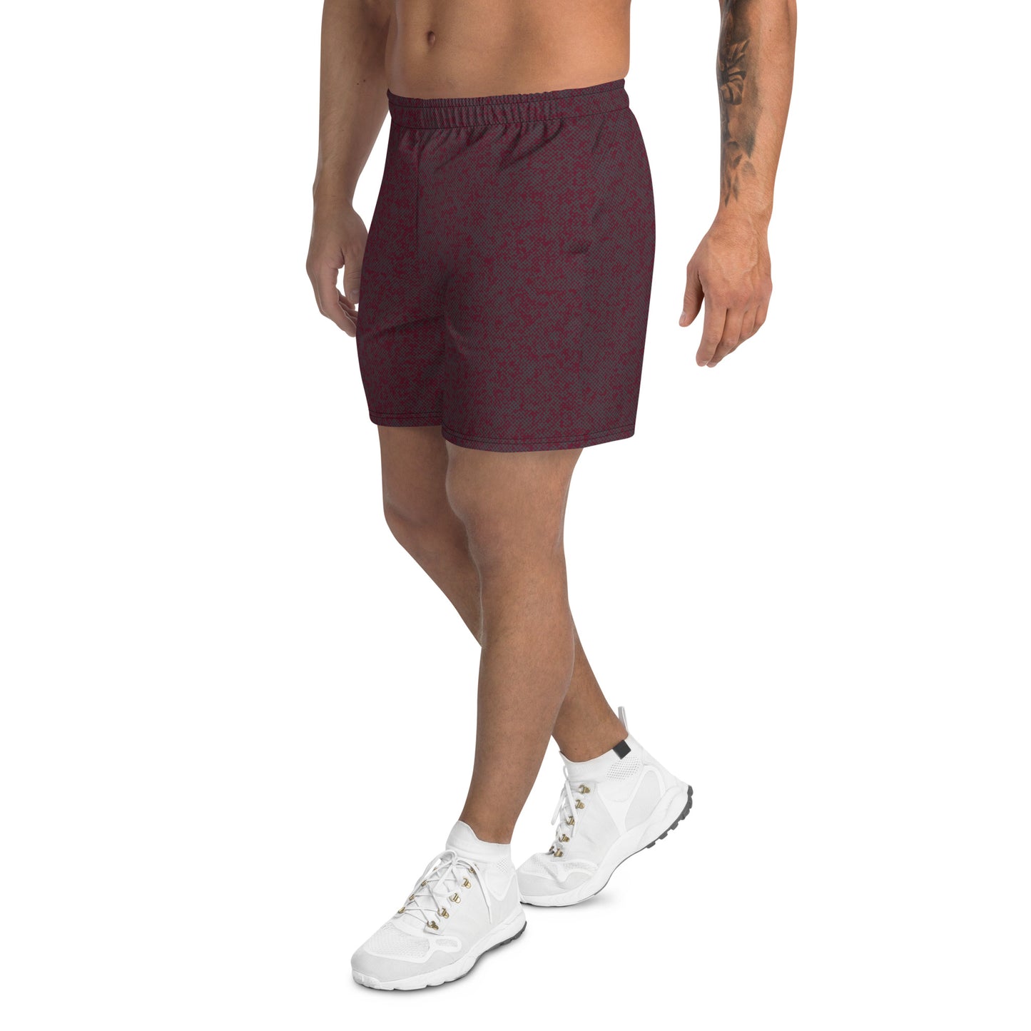 men's athletic long shorts pattens red 