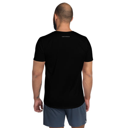 men's black active mesh t-shirt 