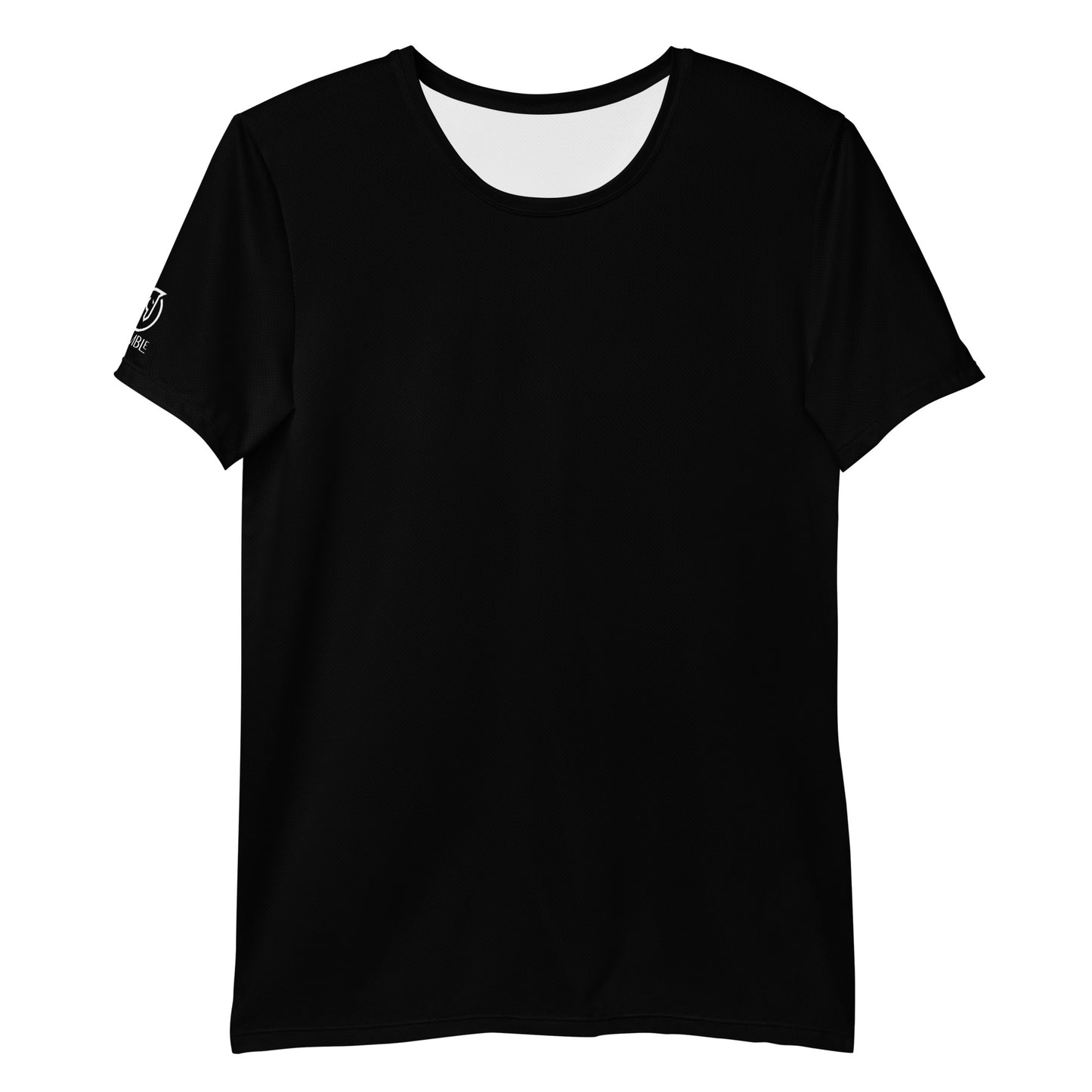 men's black active mesh t-shirt 