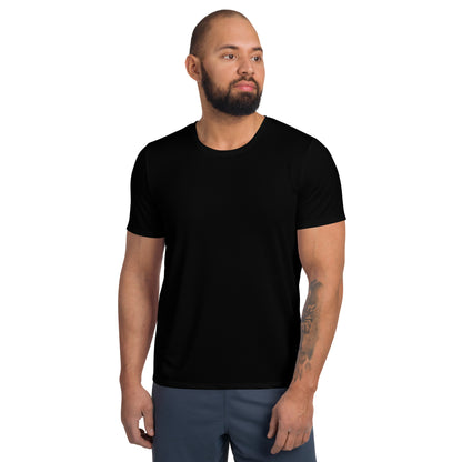 men's black active mesh t-shirt 