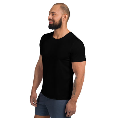 men's black active mesh t-shirt 