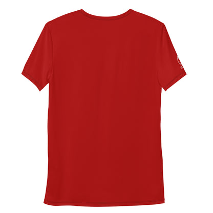 men's athletic mesh t-shirt corsa red 