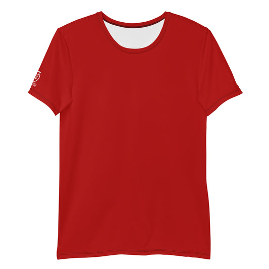 men's athletic mesh t-shirt corsa red 