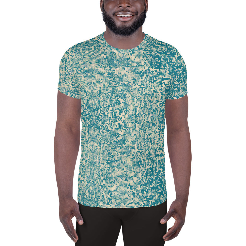 all over print men's mesh t-shirt athletic 