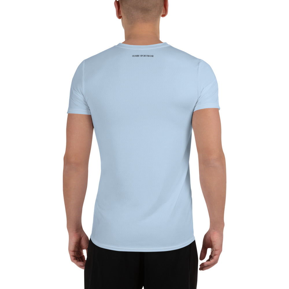 men's athletic mesh t-shirt sky blue 