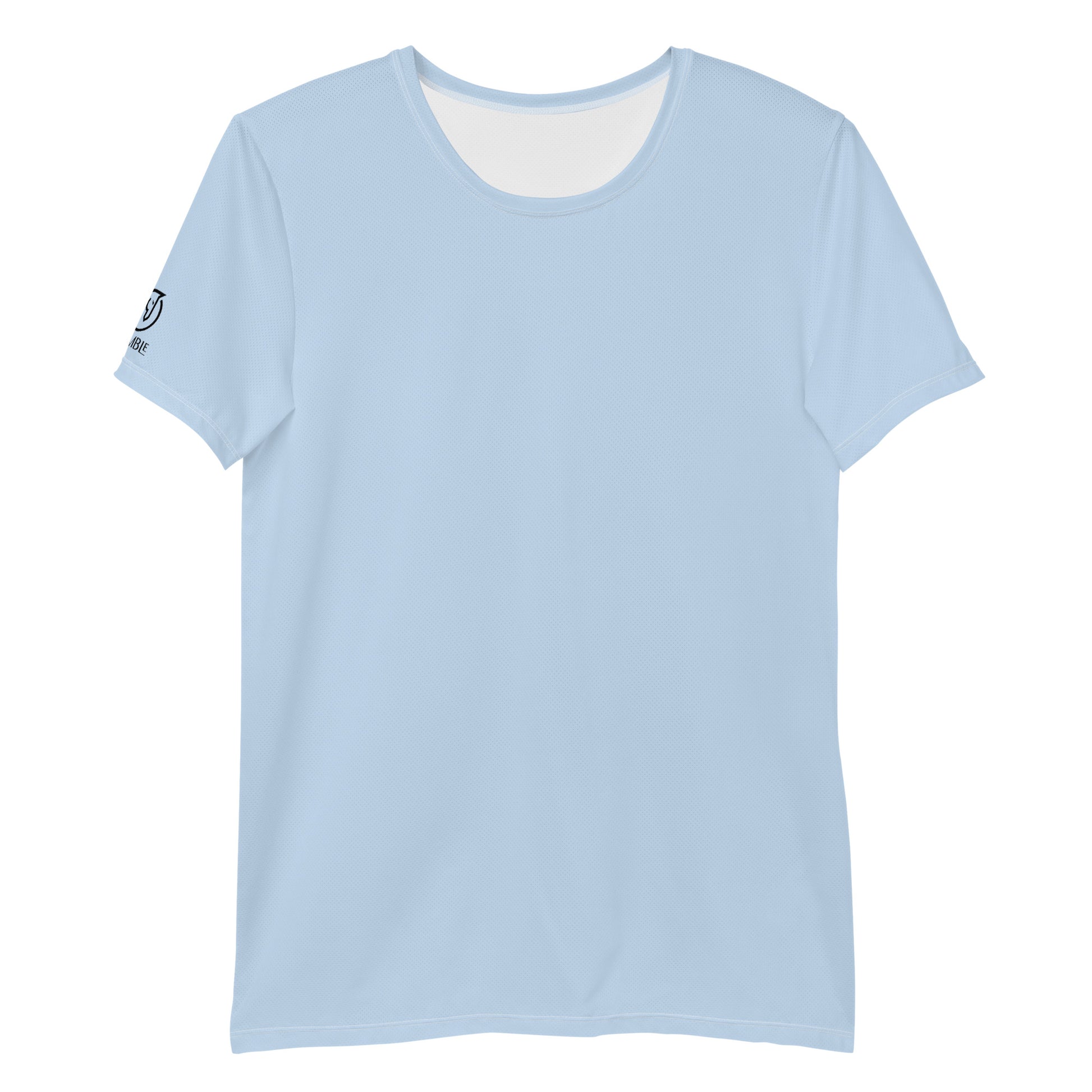 men's athletic mesh t-shirt sky blue 