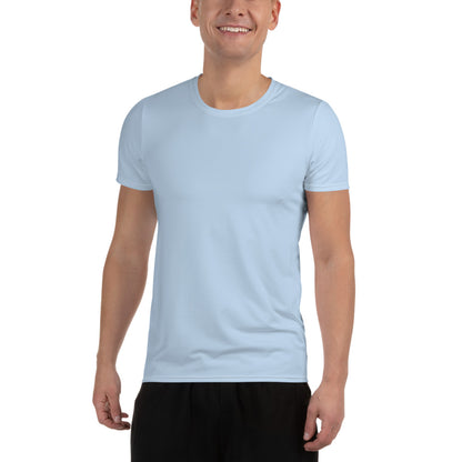 men's athletic mesh t-shirt sky blue 