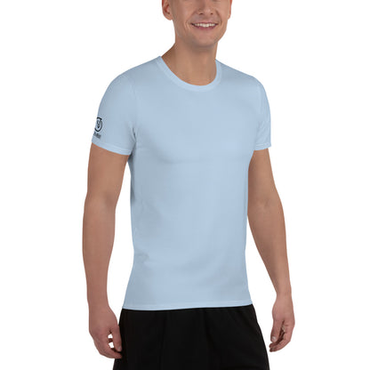 men's athletic mesh t-shirt sky blue 