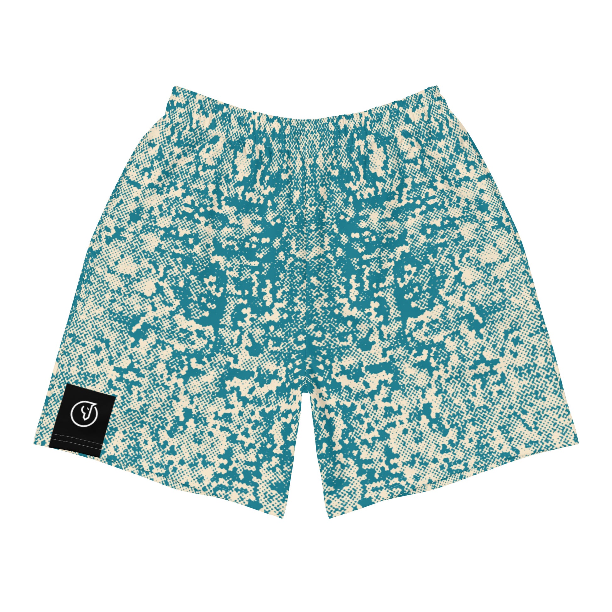 men's athletic shorts all over print 