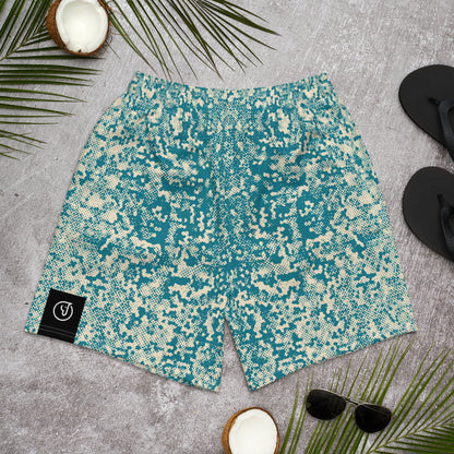 men's athletic shorts all over print 