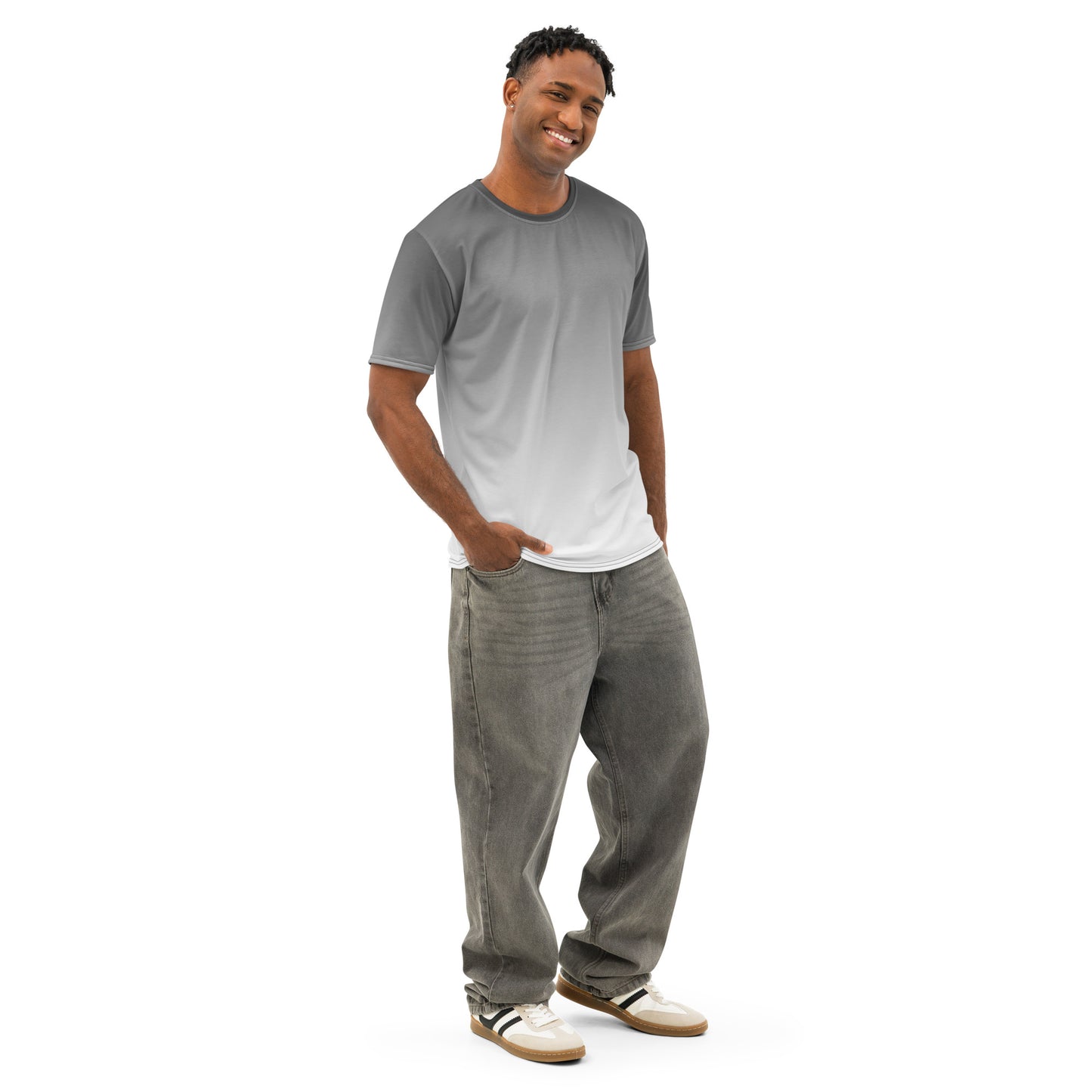 everyday black cotton shirt with graphic pattern