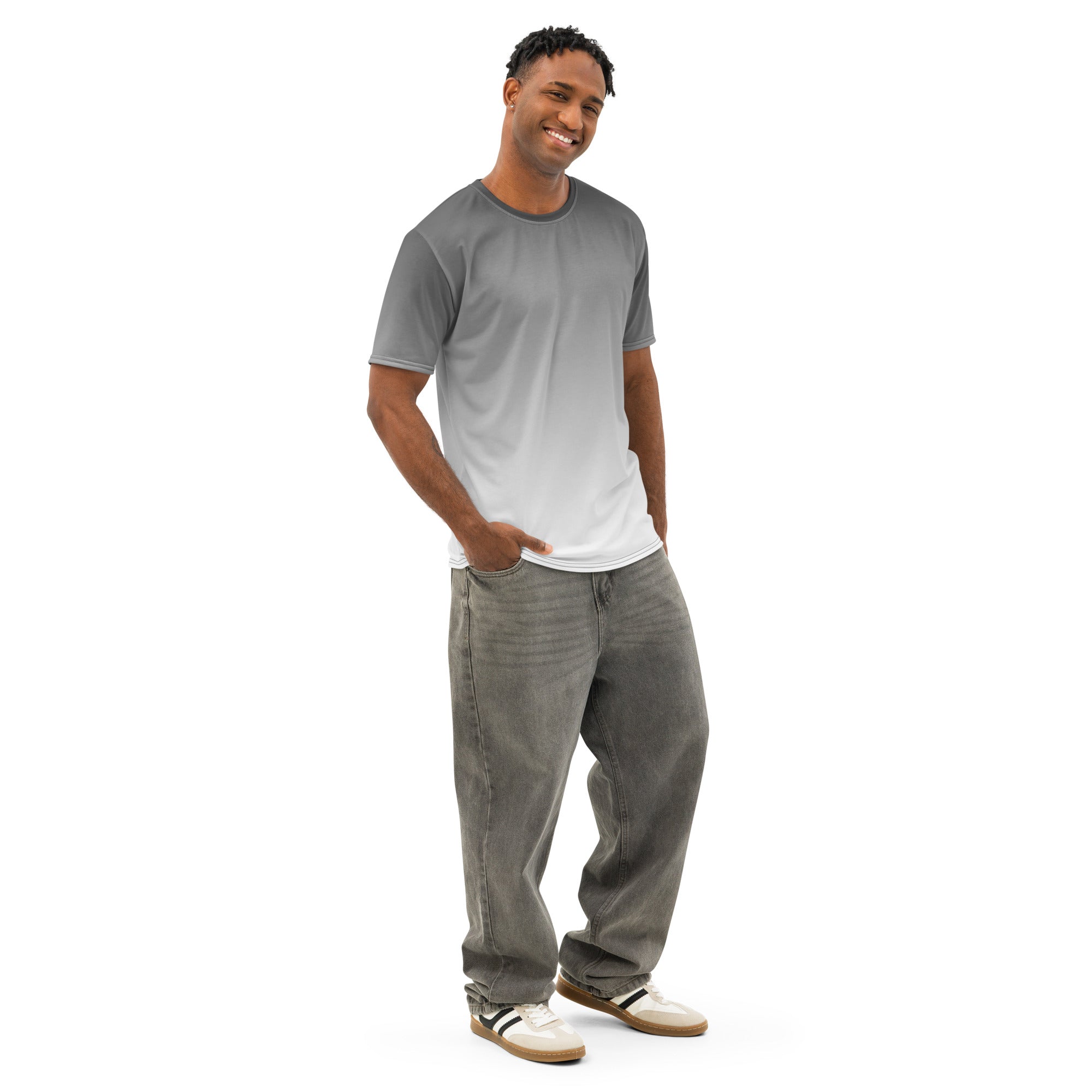 everyday black cotton shirt with graphic pattern