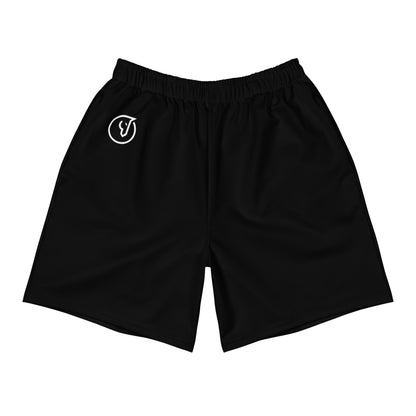 black performance workout shorts for men
