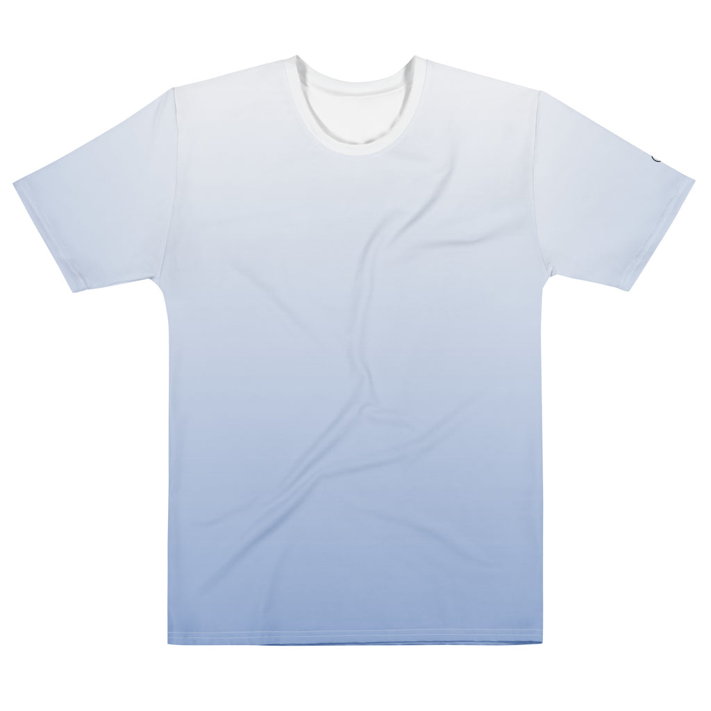Men’s Blue Ombre Cotton Crew Neck T-Shirt - Mirfia