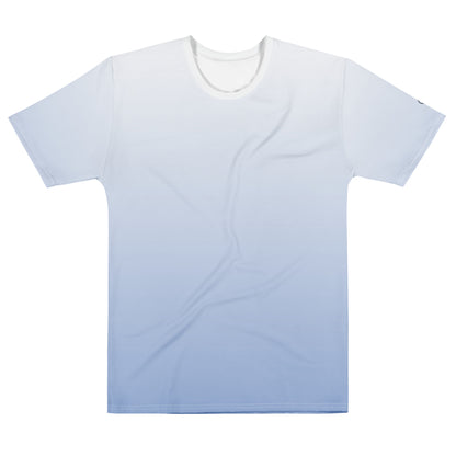 Men’s Blue Ombre Cotton Crew Neck T-Shirt - Mirfia