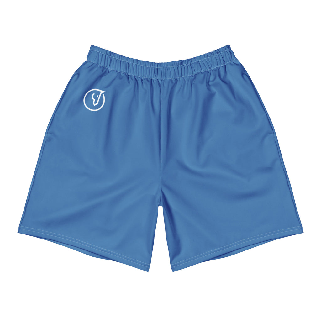blue performance workout shorts men