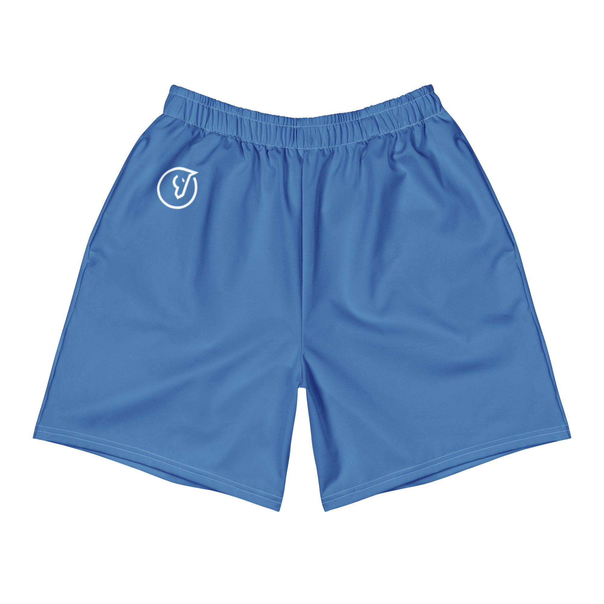 blue performance workout shorts men