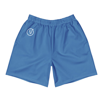 blue performance workout shorts men