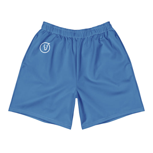 blue performance workout shorts men
